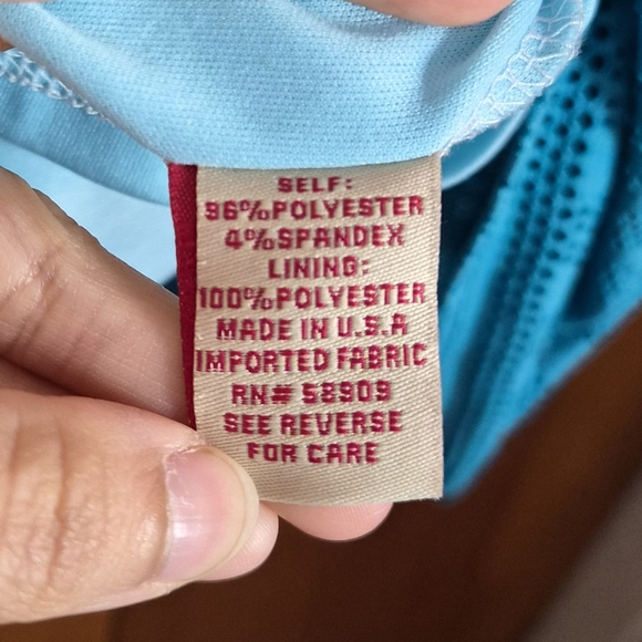 REBA Turquoise 3/4 Sleeve Lined Beaded Women Top | Size XL - Picture 8 of 9